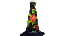 rayon sarong three flower handpainting made in bali